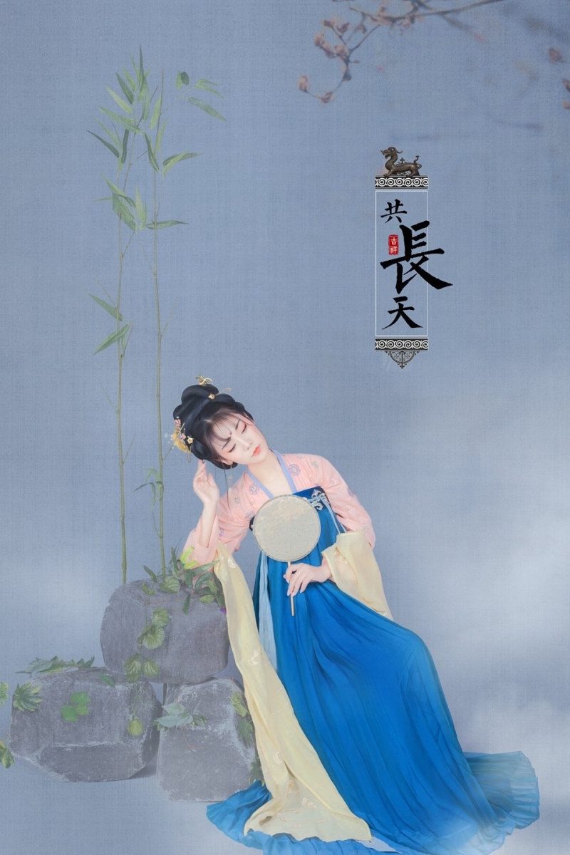温柔大家闺秀汉服妆容温婉写真图